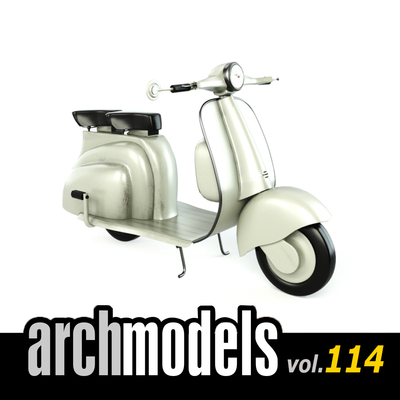小品模型114-22（复古摩托车）