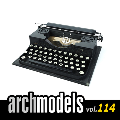 小品模型114-47（复古打字机）