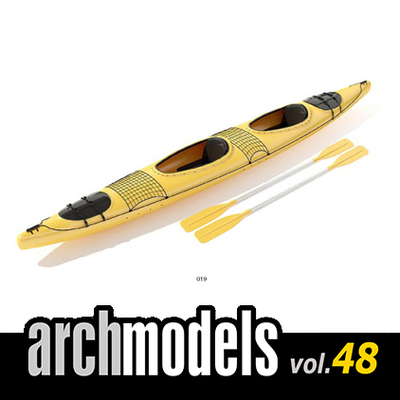 小品模型48-19（皮划艇）
