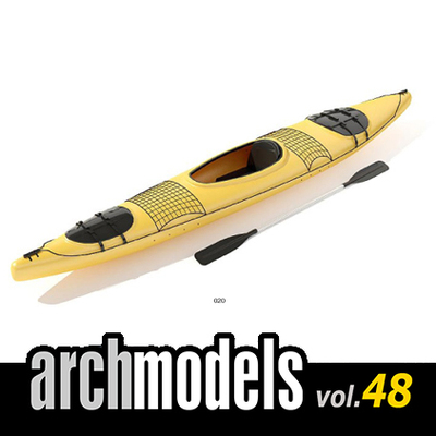 小品模型48-20（皮划艇）
