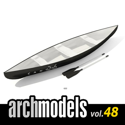 小品模型48-22（划艇）